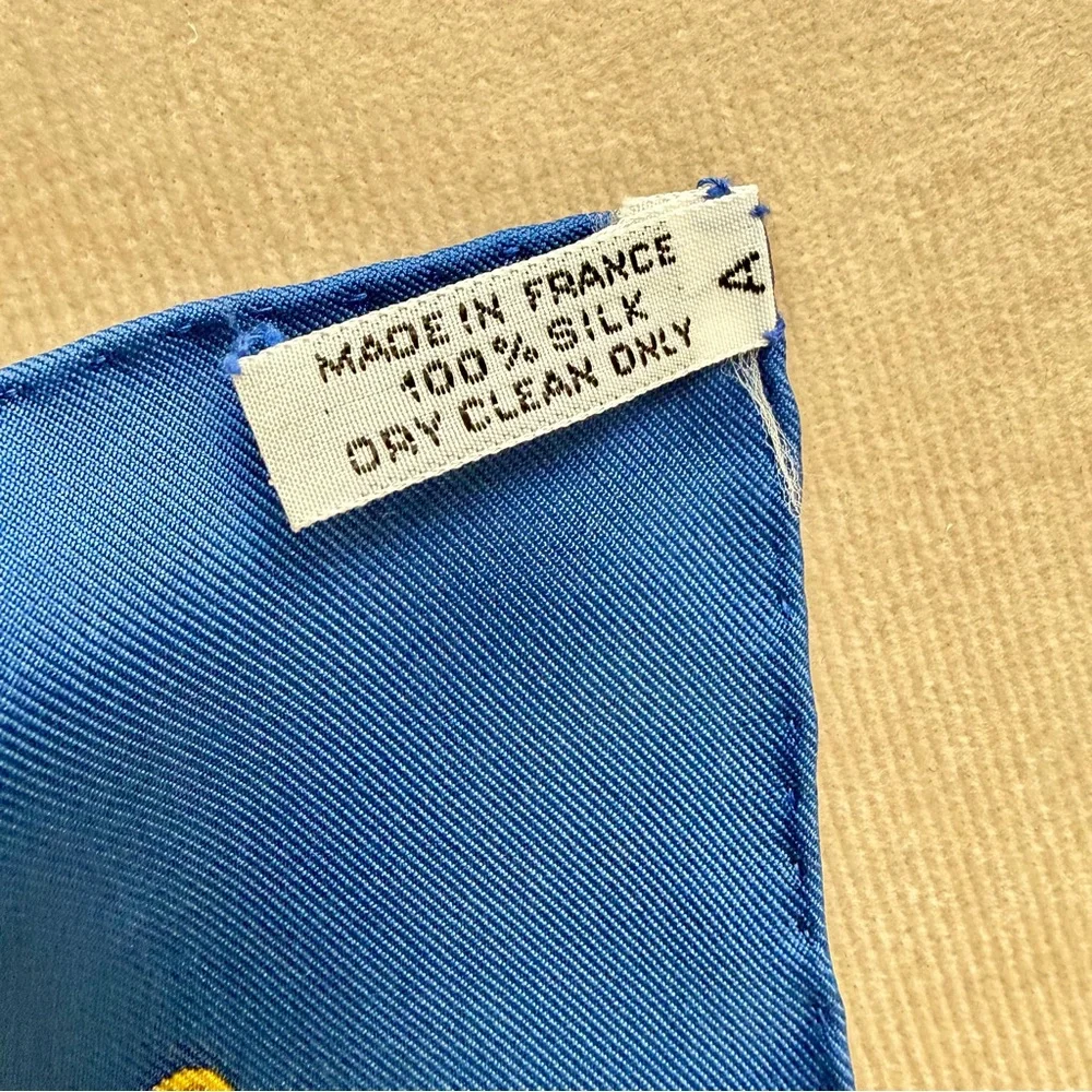 Hermès Musée Silk Scarf Carré 90 Philippe Ledoux Blue Nautical With Box - Picture 12 of 15